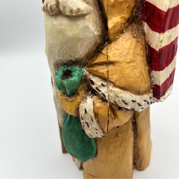 Captured Carvings by A Costanza 178 of 3000 Grand Ole Flag Santa Resin Limited - Picture 13 of 17